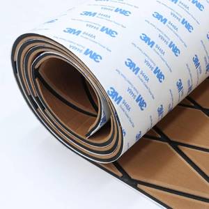 lot 261478 image: HXBYX EVA Foam Boat Flooring with 3M Adhesive Backing 6mm Thick Diamond Sea Deck Boat Carpet Marine Non-Slip Self-Adhesive Flooring Sheet for Kayak Yacht SwimPool RV 94x43.928.315.3