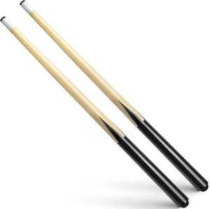 lot 361413 image: VANLAN Wooden Billiard House Cue Sticks Shorty Cues Pool Cues for Kids Hardwood Billiard Cue Sticks 13mm Glue-on Tips,Set of 2
