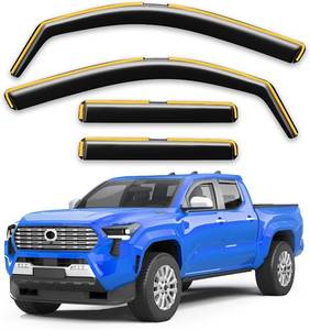 lot 361427 image: in-Channel Window Rain Guards Fit for 2024 2025 2026 Toyota Tacoma Double Cab with 4 Full-Size Doors Truck, Extra Durable Visors Vent Visors Window Deflector Vent Shades Car Accessories -4 pcs