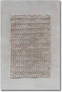 lot 361435 image: Retails for $136 NANKAI Art Hand-painted white and brown texture abstract art oil painting contemporary minimalist style art wall decoration for home office corridor 45x30 inches