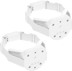 lot 461287 image: 2-Pack No Hole Stairway Baby Gate Mounting Kit for Miumoon Retractable Gate, No Drill Retractable Baby Gates Part Fit 1.9 3.74 Round & 2.76 3.74 Square Posts,Retractable Stair Gates for Miumoon