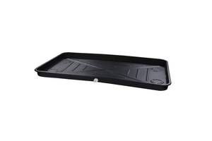 lot 461293 image: DiversiTech (6-2748L) AC Secondary Plastic Condensate Drain Pan, Air Conditioner Drip Pan with Rolled Edges, 27 x 48, Black