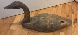 Hand Carved Wooden Duck Decoy - Retail: $45