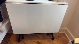 lot 59179 image: Slim White Console Table - Retail $150