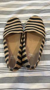 lot 59214 image: Eileen Fisher Striped Canvas Flats size 6 - Retail $25