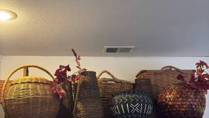 lot 59237 image: Handwoven Wicker Basket Collection - Retail $15