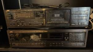 lot 59248 image: JVC Stereo System with Cassette Deck and FMAM Receiver - Retail $75