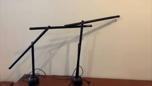 lot 59262 image: Adjustable Black Desk Lamps Set of 2 - Retail $25