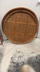 lot 59321 image: Handwoven Bamboo Winnowing Baskets Set of 2 - Retail $25