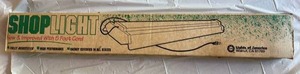 lot 60818 image: Shoplight Fluorescent Light Fixture with 8 Foot Cord - Retail $25