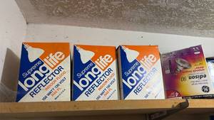 lot 60832 image: Supreme Long Life Indoor Flood Reflector Light Bulbs 150 Watt R40 FL - Retail $15