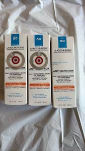 lot 60840 image: La Roche-Posay Anthelios AOX Daily Antioxidant Serum with SPF 50 - 3 Pack - Retail $45