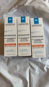 lot 60841 image: La Roche-Posay Anthelios AOX Daily Antioxidant Serum with SPF 50 - Set of 3 - Retail $75