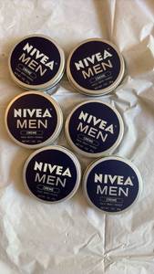 lot 60843 image: NIVEA MEN Creme Face Body Hands Moisturizer 6 Pack Set - Retail $15