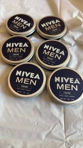 lot 60845 image: Nivea Men Creme Moisturizer Tins 1oz Set of 6 - Retail $15