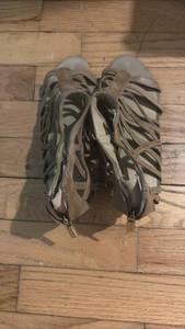 lot 60847 image: Strappy Gladiator Sandals with Wedge Heel size 6.5 - Retail $25