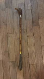 lot 60853 image: Carved Eagle Head Stick- Retail $45