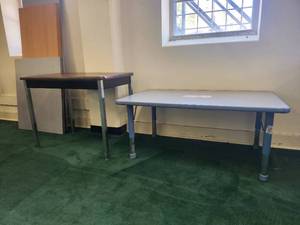 lot 20043 image: School Classroom Tables with Adjustable Legs