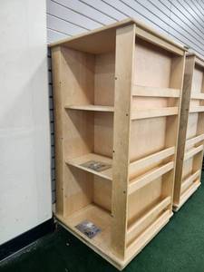 lot 20077 image: Natural Wood Bookshelf Display Unit