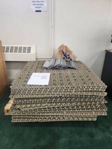 lot 20081 image: Interlocking Court Flooring Tile System with Edge Pieces - 180 Square Feet Coverage