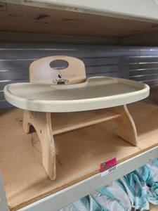 lot 20102 image: Jonti-Craft Chairries Wooden High Chair with Tray