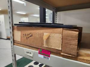 lot 20121 image: Black Picture Frames