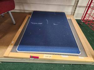 lot 20125 image: Screen Printing Frame with Blue Mesh and Squeegee Board