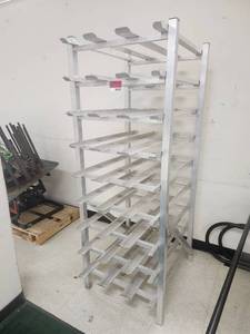 lot 20142 image: Industrial Aluminum Bun Pan Bakery Rack
