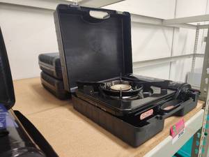 lot 20182 image: Chef-Master Portable Gas Camping Stove with Carrying Case
