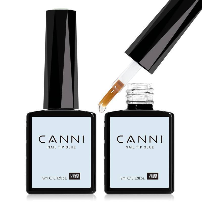 lot 45102 image: CANNI 2Pcs Gel Nail Glue for Acrylic Nails Tips and False Nails Tips Gel Nail Polish, UV Lamp Cure - Retail $47