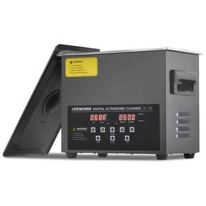 lot 36442 image: 3L Digital Ultrasonic Cleaning Machine with Degas and Gentle Mode, 120W Ultrasonic Cleaner Machine with Heater and Timer, 0.8 gal Ultrasound Cleaner for Retainer Watch Denture Glasses More - Retail $86