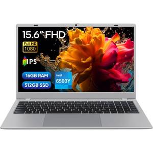 Laptop Computer, 16GB RAM/512GB SSD, 15.6 FHD IPS, Pentium Gold 6500Y Processor, WiFi 5/BT 5.0 - Retail: $399"