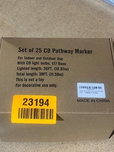 lot 23194 image: 2 Boxes of 25ct C9 Pathway Makers For Lights