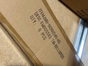 lot 23205 image: New Billiards Signs