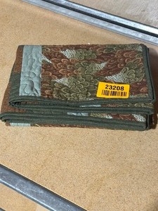 lot 23208 image: Brown & Green Quilt