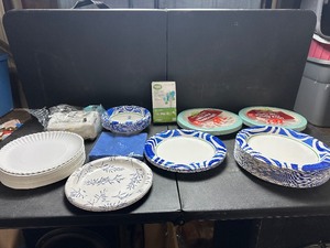 lot 23222 image: Misc. Lot of Paper Plates & Utensils