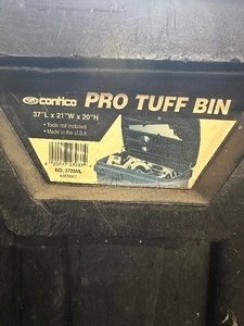 lot 23251 image: Pro Tuff Bin w Police Gear