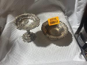 lot 27775 image: 2 Holiday Imports Tarnish Platters