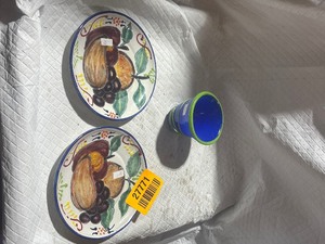 lot 27771 image: Handmade Plates and Cup