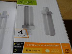 lot 23139 image: 3 New COR Misc. Compact Fluorescent Lights