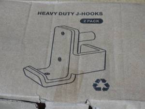 lot 23143 image: New Heavy Duty J-Hooks 2pk