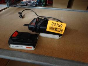 lot 23159 image: Lithium 20v Batteries w Charging Port