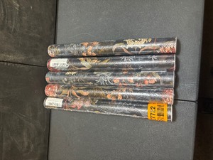 lot 27722 image: 5 New 15.7x197 Floral Drawer Liners Covering Vinyl