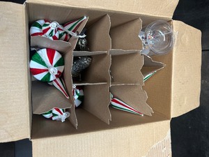 lot 27724 image: Christmas Hand Blown Ornaments & More