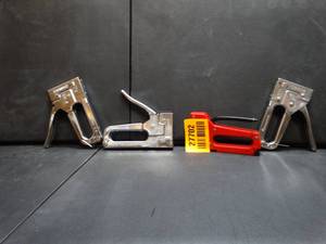 lot 27702 image: 4 Misc. Industrial Hand Staplers