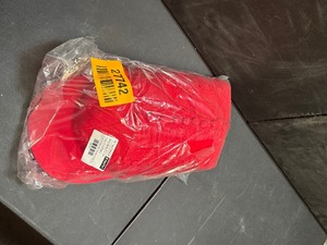 lot 27742 image: New Plain Red Ball Caps 12ct (Small-Medium)