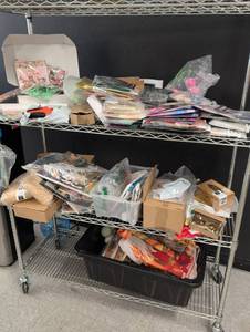 lot 25 image: Mixed Party Supplies, Decor, and Backdrop Bulk Lot  - Retail $499