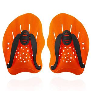 lot 8465 image: Grstltd Swimming Paddles for Hands, Swim Training Hand Paddles with Adjustable Straps, Swim Paddles for Adult Children Unisex Professional Swimming Accessories (1 Pair, Orange)