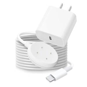 lot 8467 image: Wall Fast Charger for Google Pixel Watch 2 & 3 USB-C Fast Charging Cable Cord- Works with Pixel Watch 3 & 2 - Retail $10
