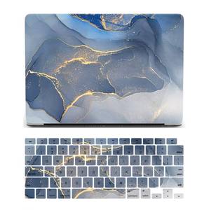 lot 8487 image: Compatiable for MacBook Air 13 Inch Case 2020-2018 A2337 M1 A2179 A1932 Retina Display Touch ID Plastic Hard Shell Case Keyboard Cover Skin - Blue Marble - Retail $24